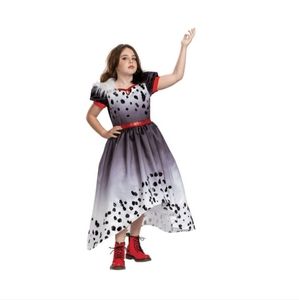 Disguise‎ Girls Disney Creuella Villian Costume Black,White,Red M (8-10)